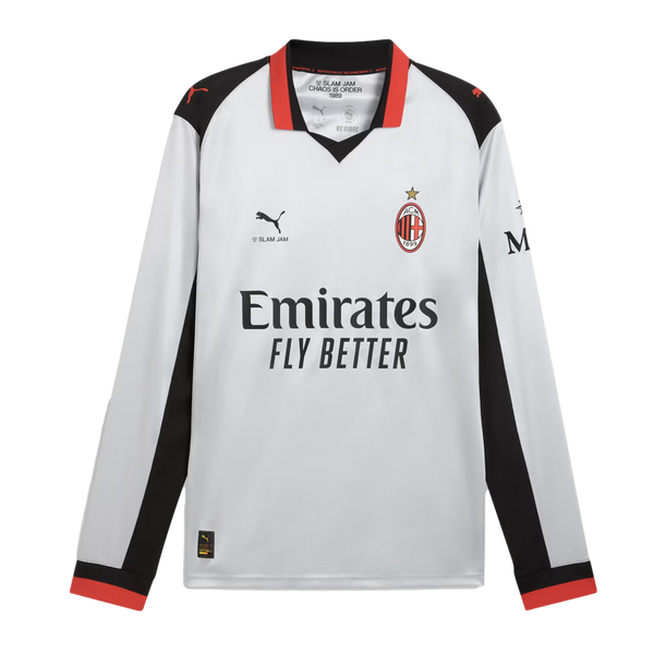 AC Milan x Slam Jam 25/26 Long Sleeve Jersey Soccer 787637-01 Grey