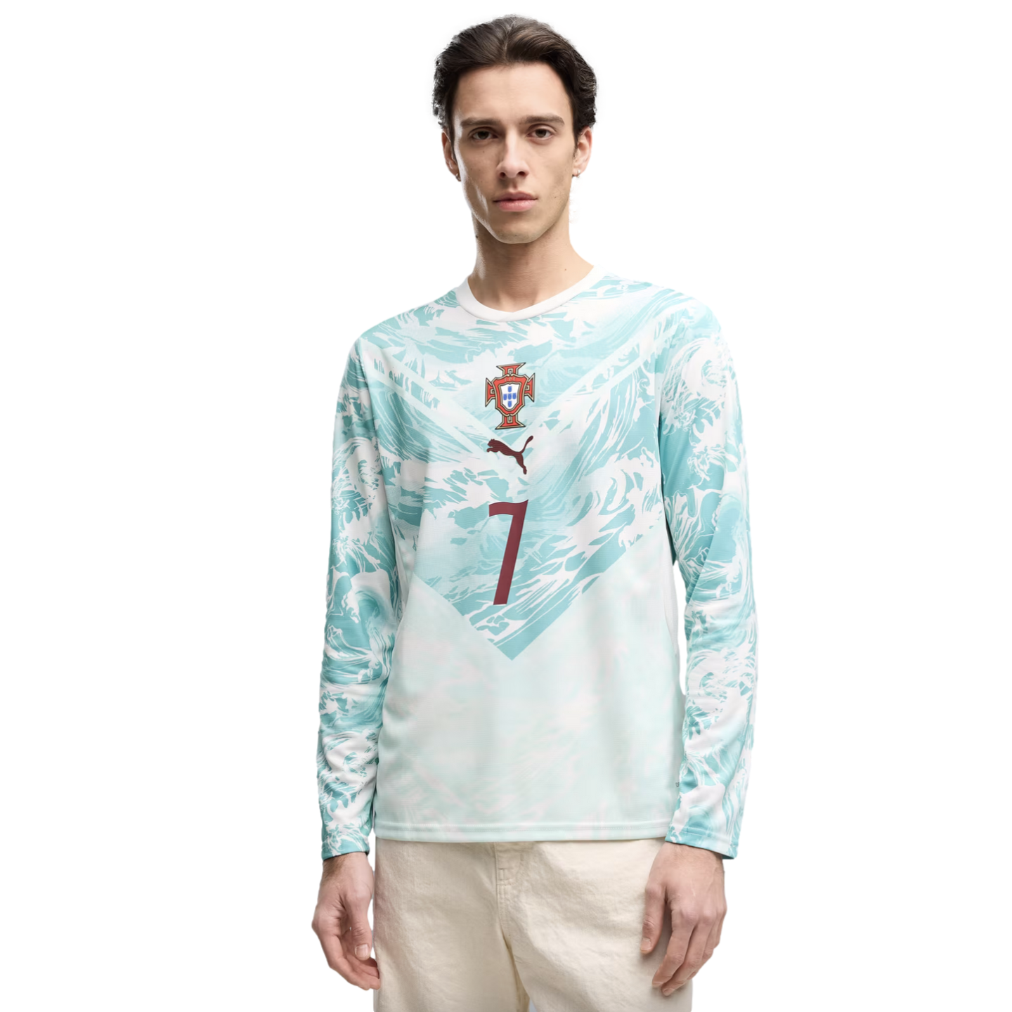 Portugal 2026 Ronaldo Long Sleeve Away Jersey Soccer 788147-77 White