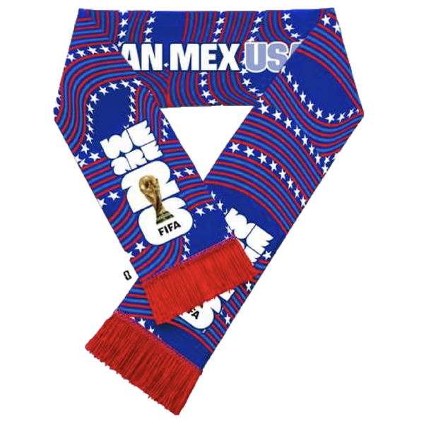 World Cup 2026 USA Host Country Fan Scarf Soccer F26-FS-0001-US Blue