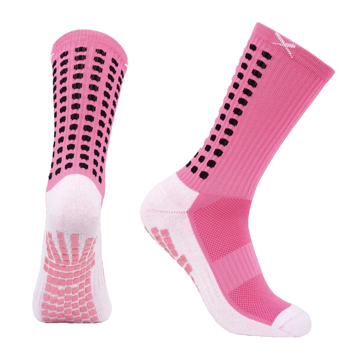 Lux Soccer Grip Calf Socks - Pink