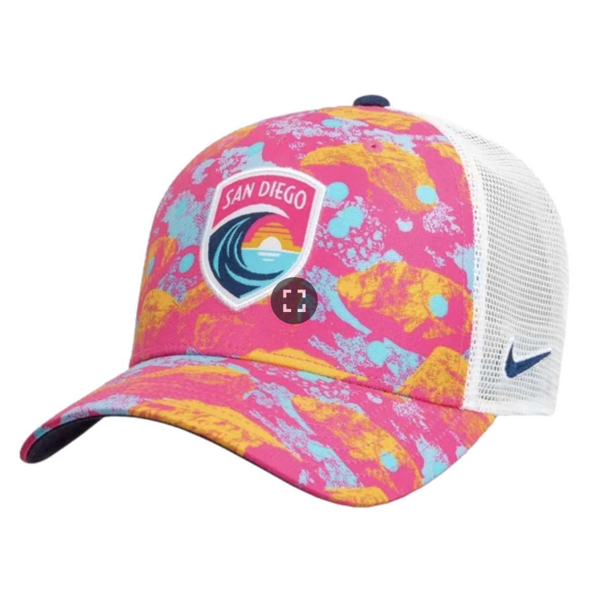 Nike San Diego Wave NWSL 5-Panel Printer Trucker Cap