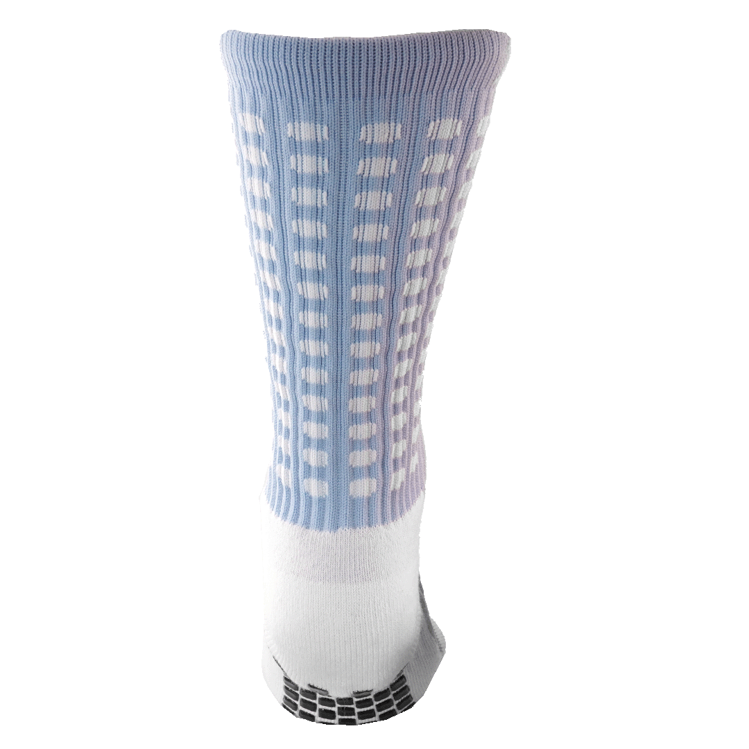 Lux Soccer Grip Calf Socks - Light Blue EB-LU-283
