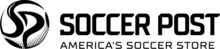 Soccer Post logo featuring a circular emblem with stylized letters "SP" next to the words "SOCCER POST" and slogan "AMERICA'S SOCCER STORE."