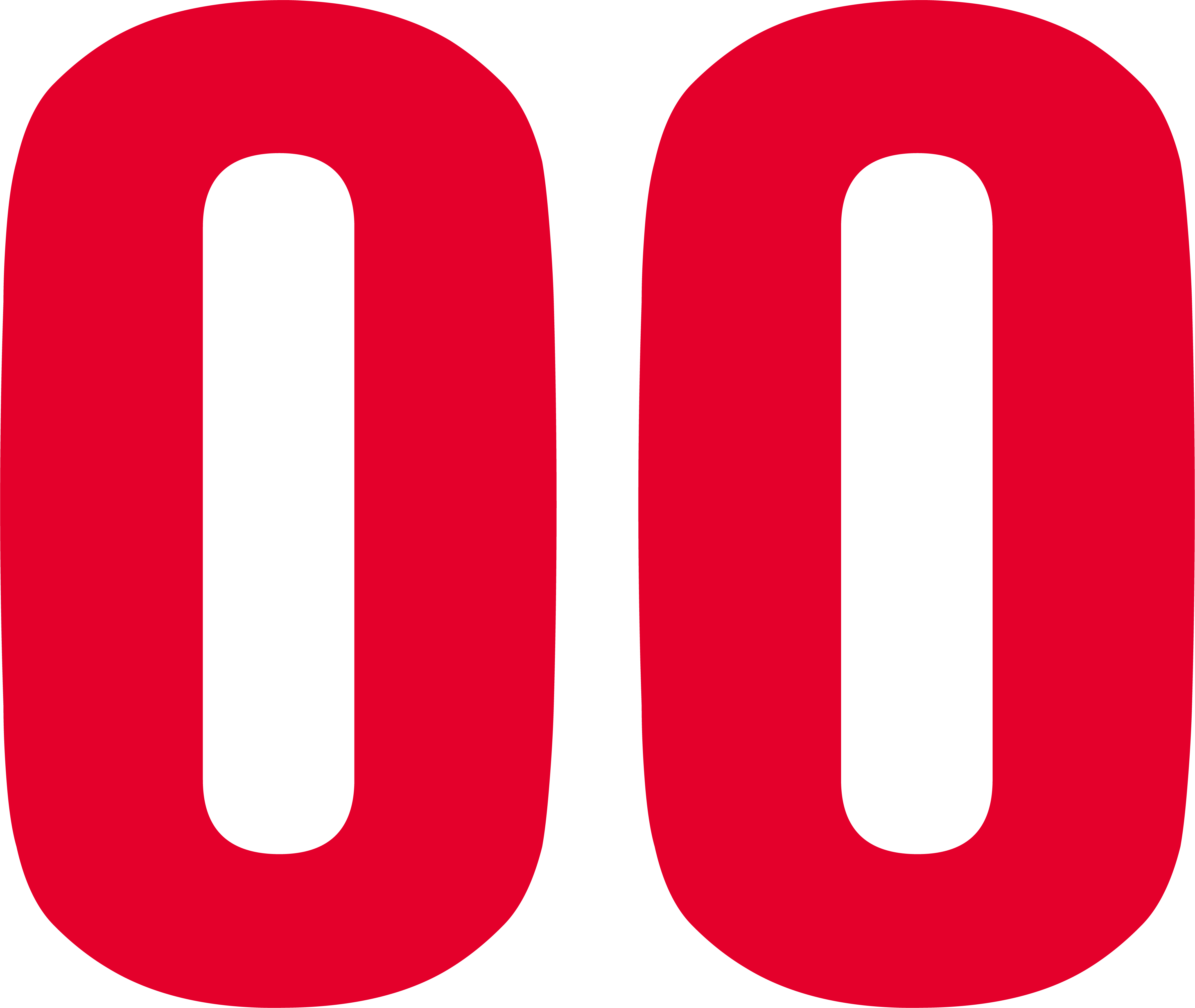 Large, bold red digits "00" arranged side-by-side on a plain background.