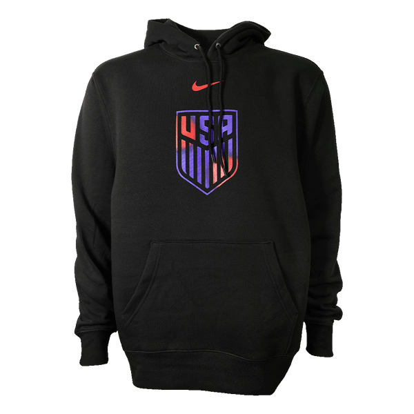 USA Club Fleece Pullover Hoodie Soccer P036004-USMS Black