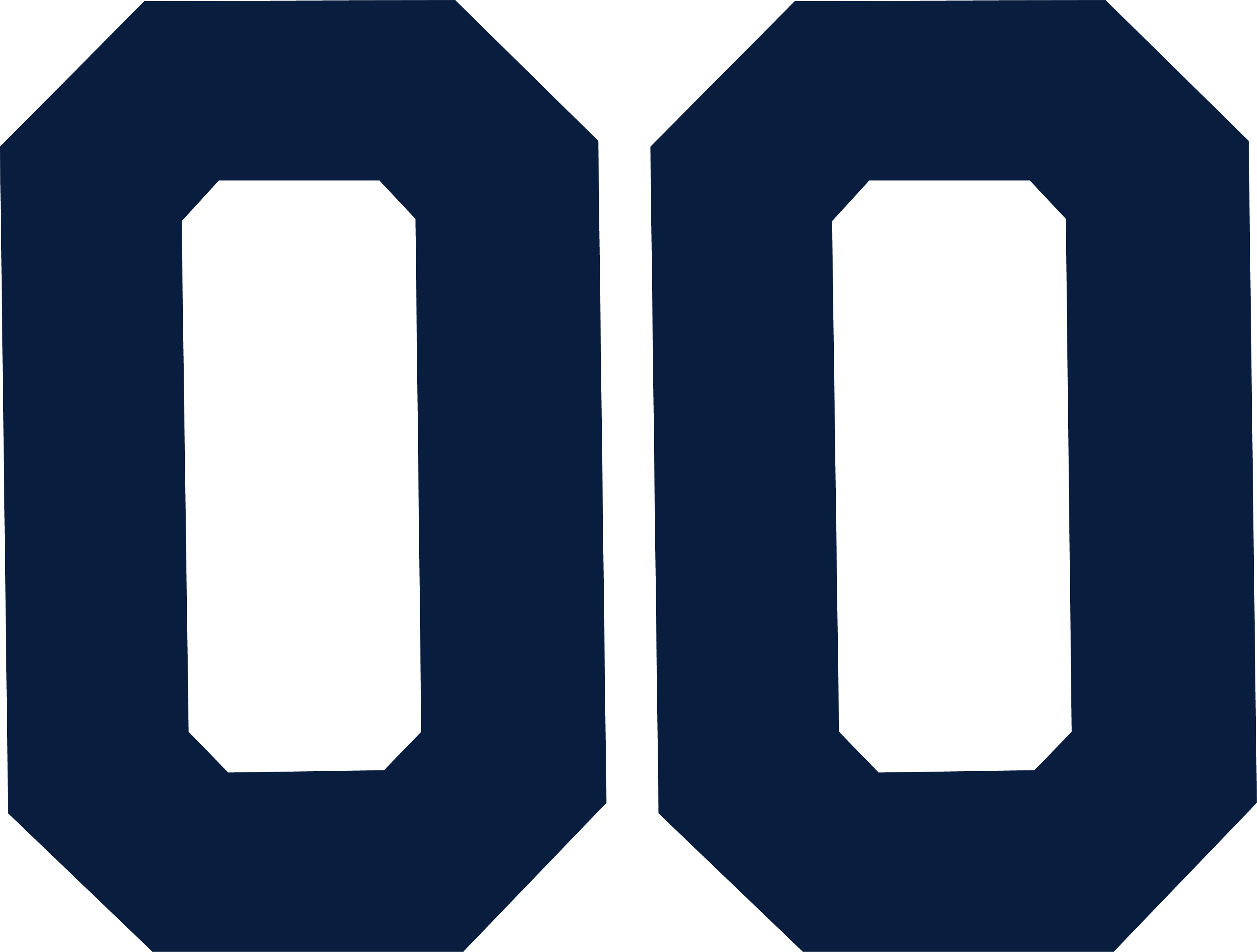 Stahls 8-in Varsity Number - Navy