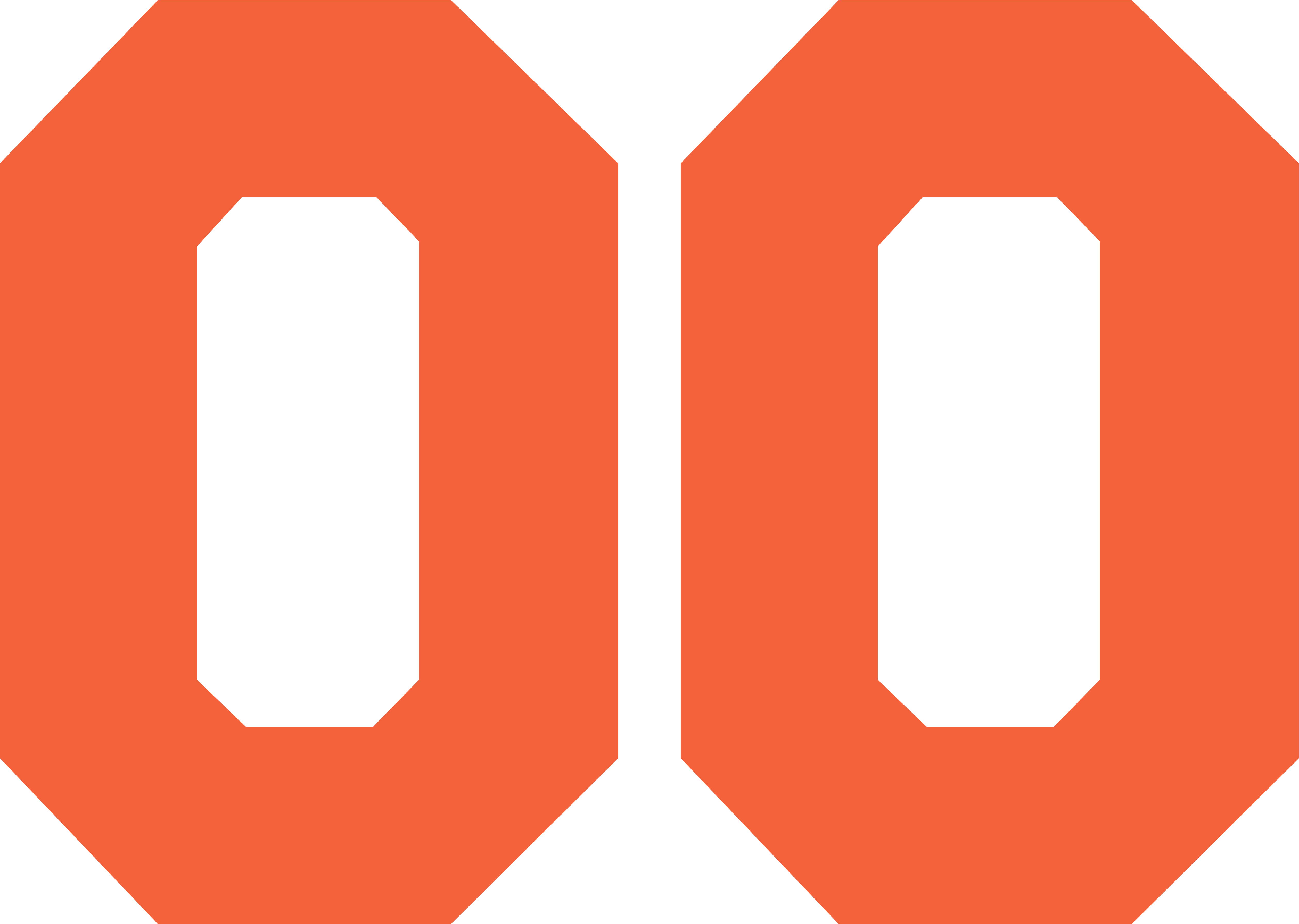 Stahls 8-inch Varsity Number - Orange