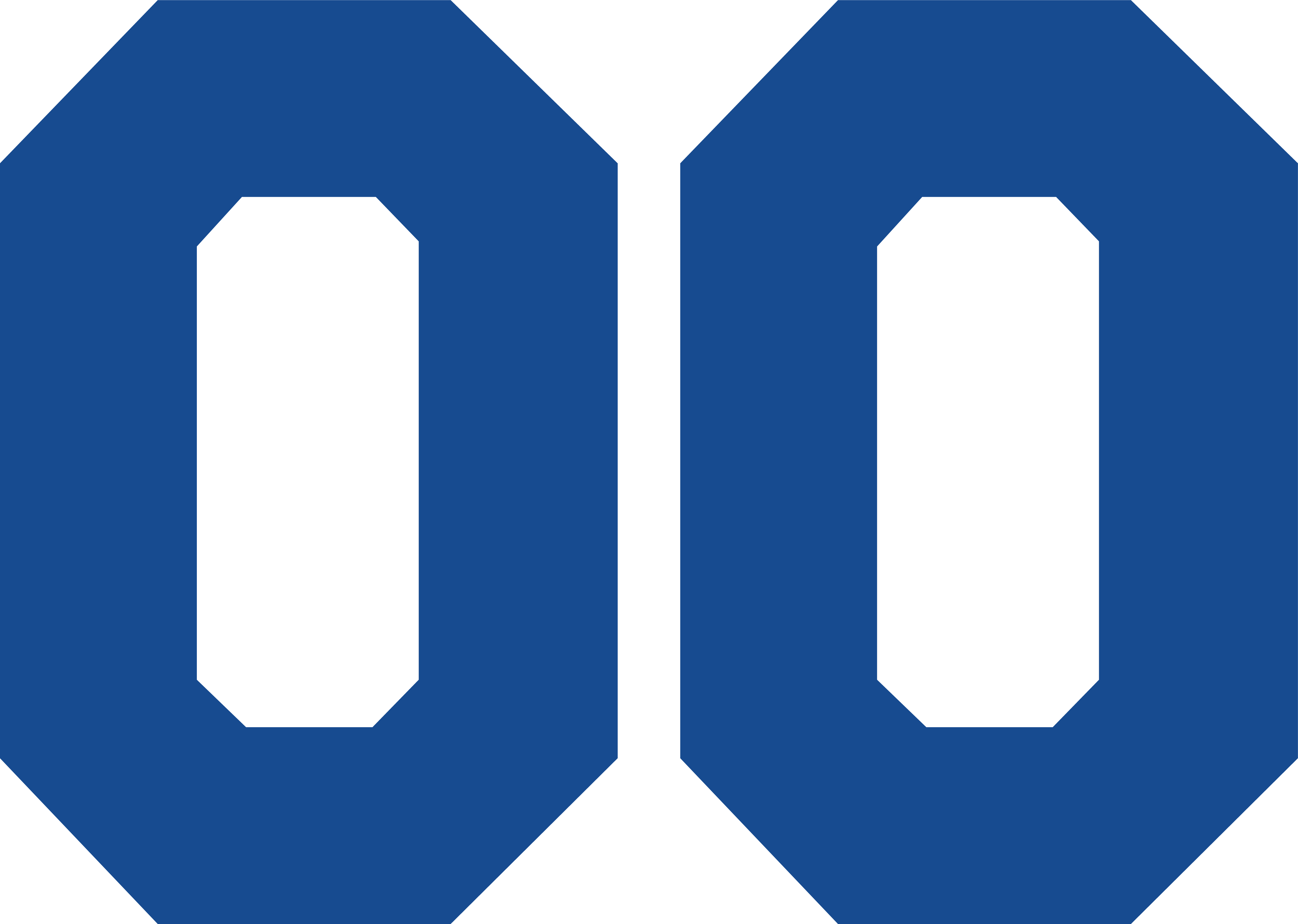 Stahls 8-inch Varsity Number - Royal