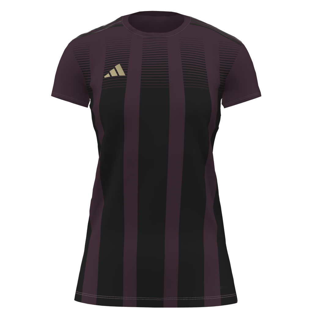 adidas Womens Custom Graphic 25 Jersey Liv Fusion - Maroon