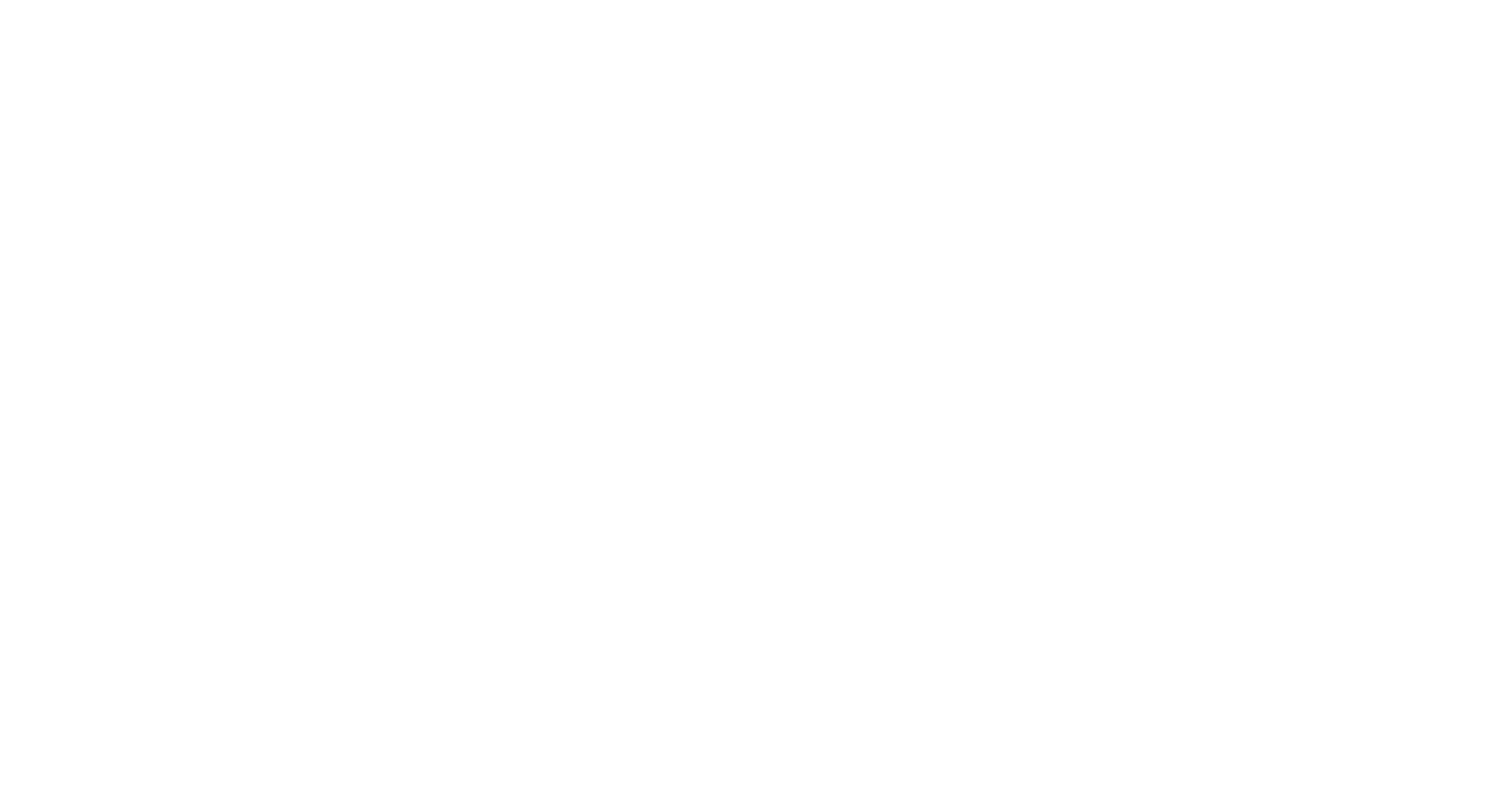Logo for Waldwick Warriors Futbol Club in white on black, featuring a Spartan helmet above the club's name in bold lettering.