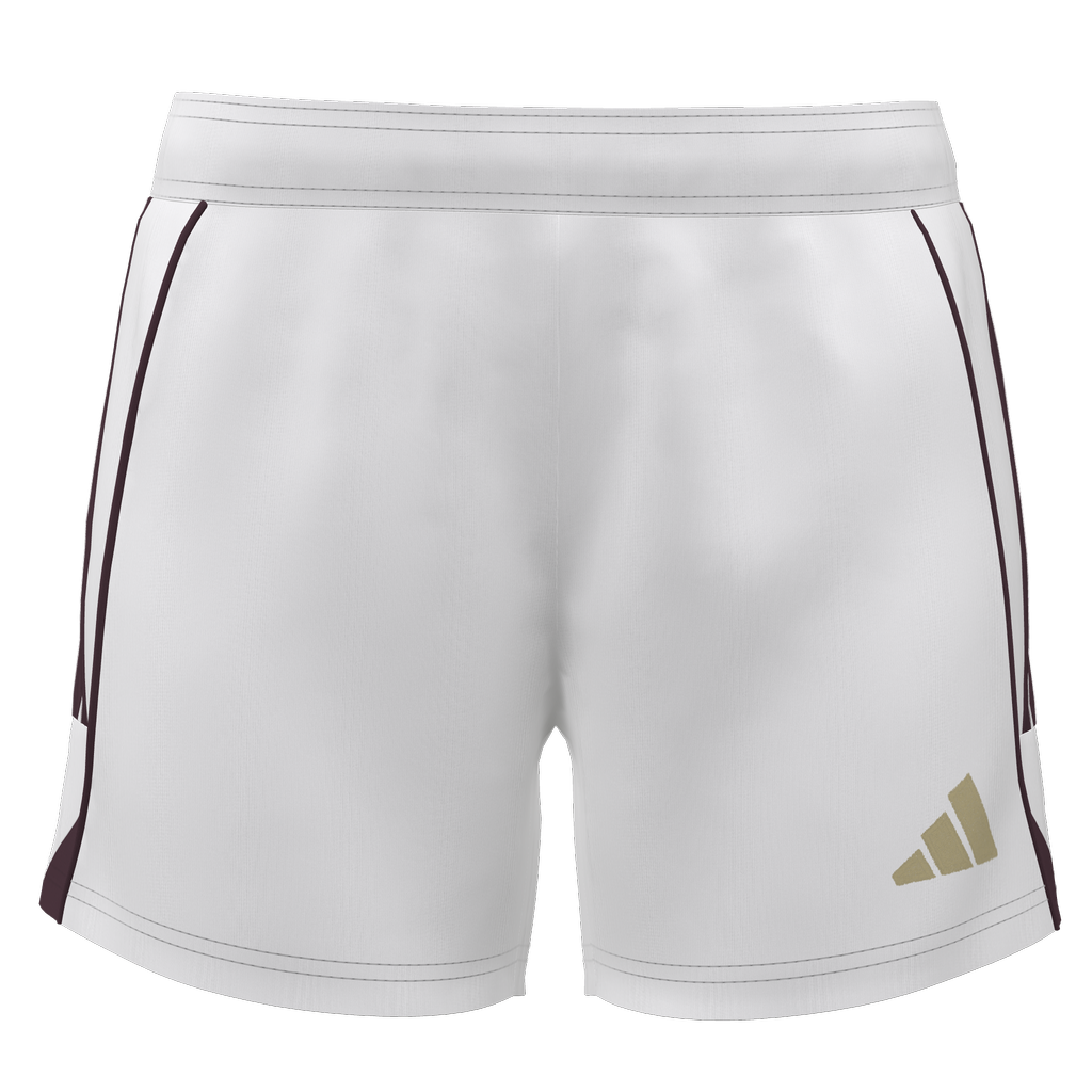 adidas Womens Custom Tiro 25 Competition Match Shorts Liv Fusion- White