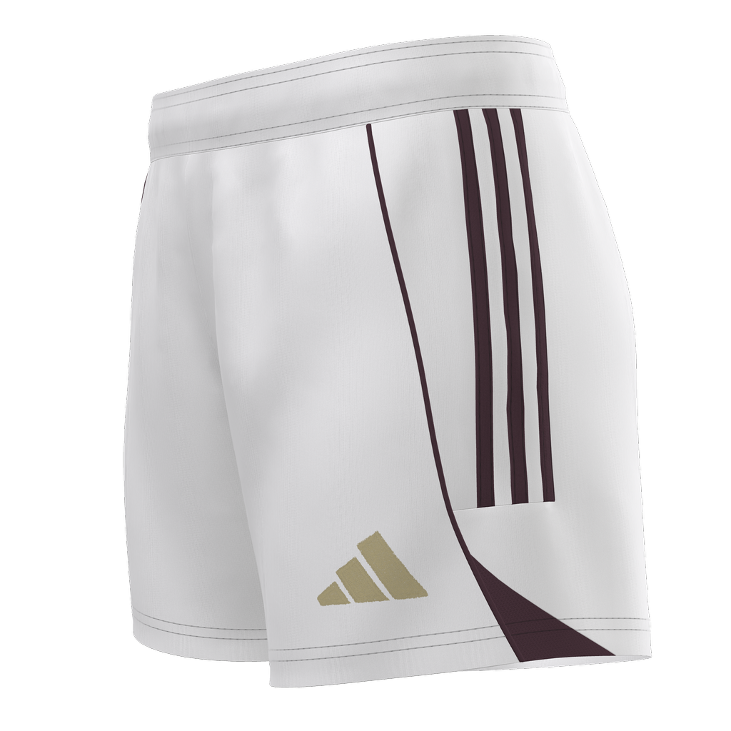 adidas Womens Custom Tiro 25 Competition Match Shorts Liv Fusion- White