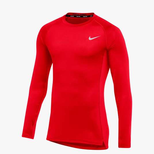 Nike Pro Long Sleeve Training Top- Red DH4791-657