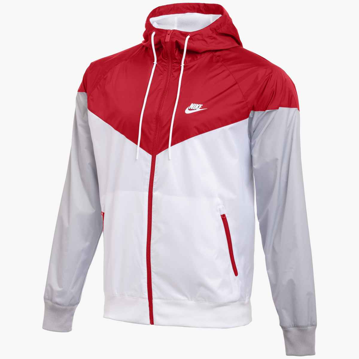 Nike Hooded Training Windbreaker- Red/White