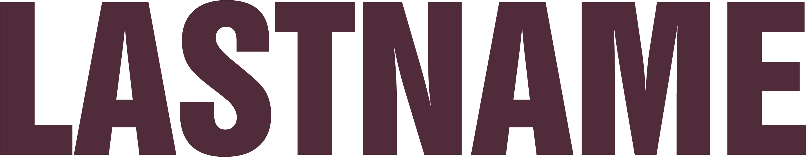 Swiss Font Text - Maroon