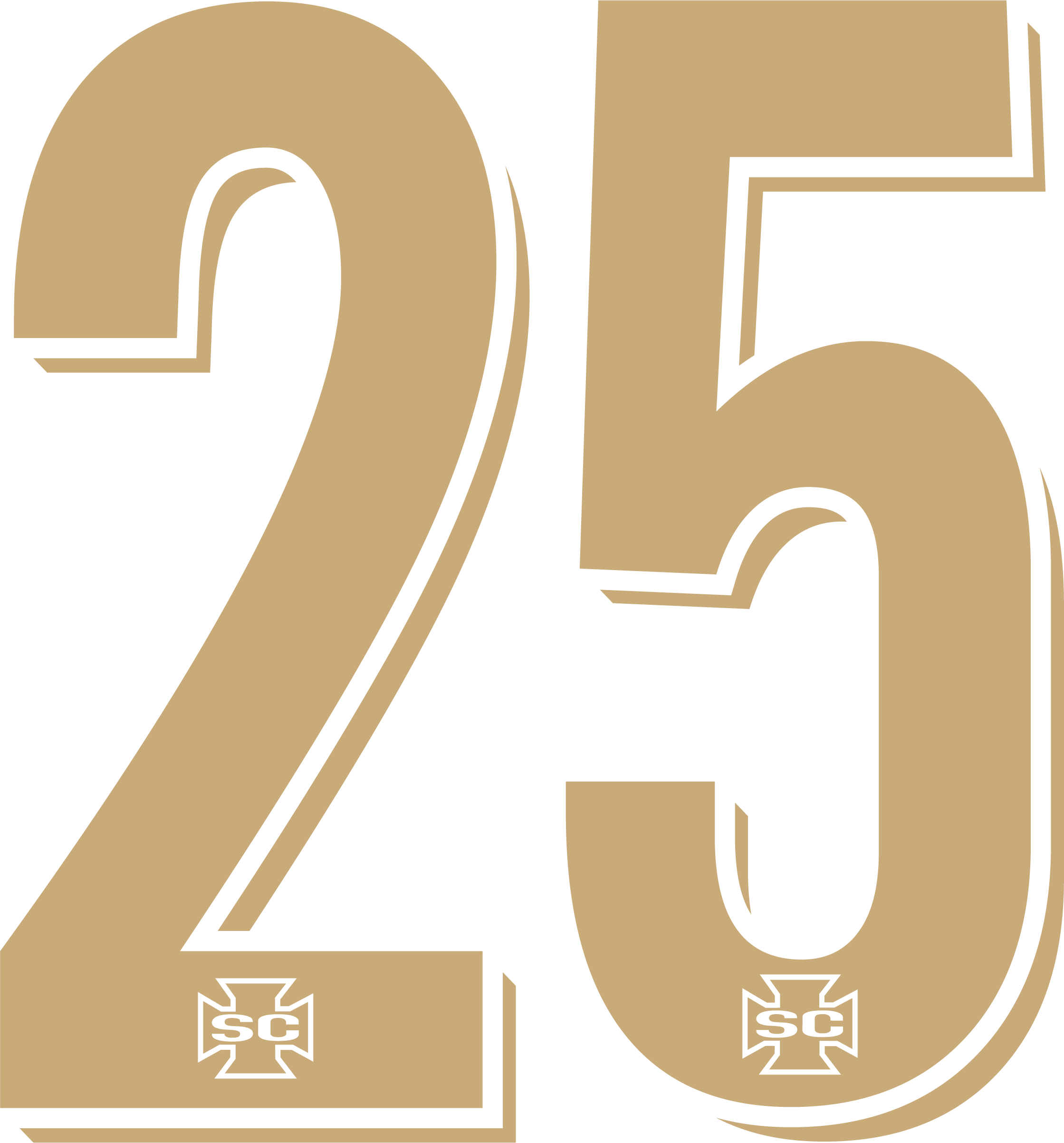 SCX Number 8in Vegas Gold