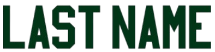 2inch PRO BLOCK "Name" Forest Green