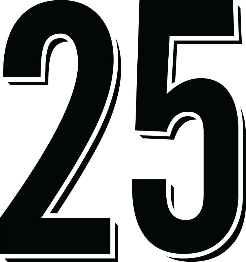 SCX Number 4in Black