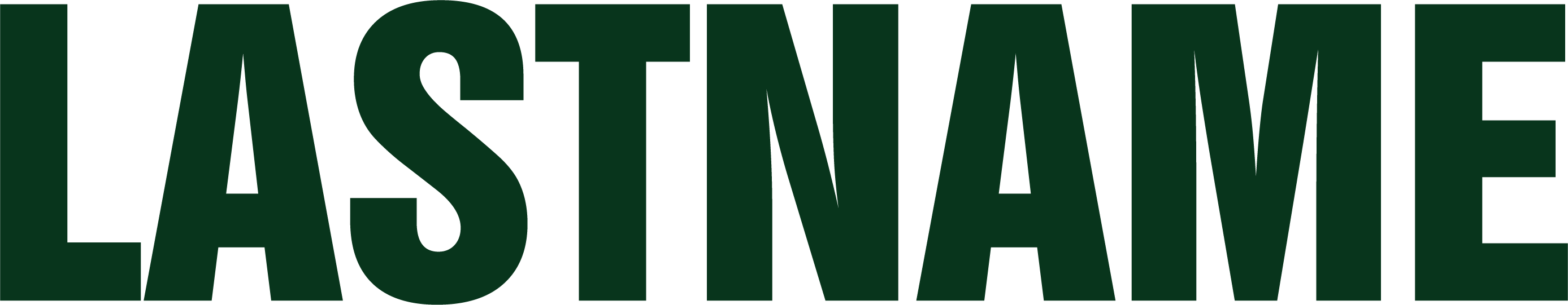 Swiss Font Text - Forest Green