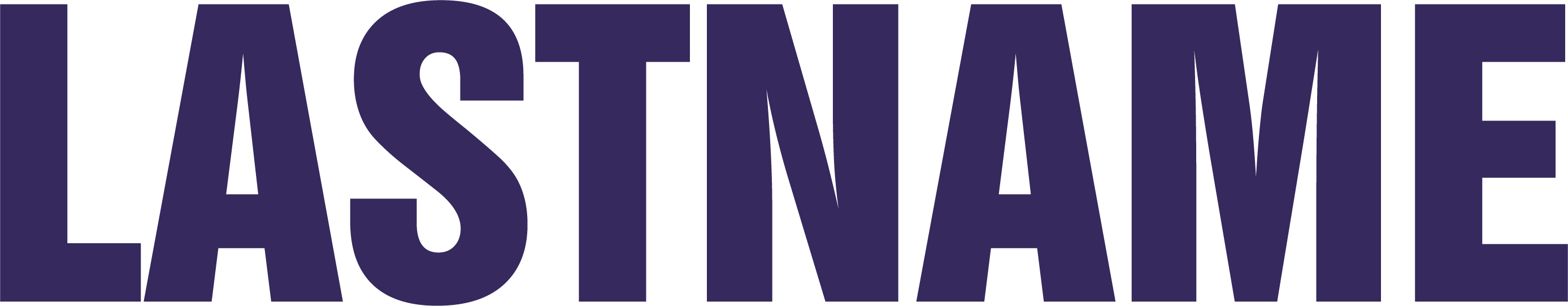 Swiss Font Text - Purple