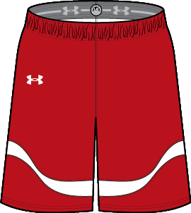 Under Armour Youth Fury 2 Short - Red UKS532Y-RED/WHITE