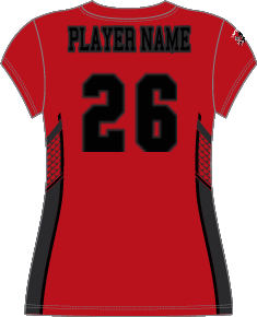 Alleson Women's Cap Sleeve Lacrosse Jersey - Red