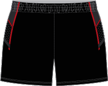 Alleson Women's Lacrosse Short - Black