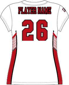 Alleson Women's Cap Sleeve Lacrosse Jersey - White