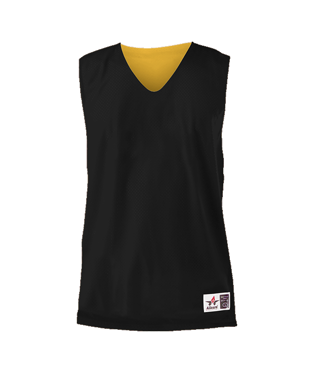 Badger Youth Reversible Mesh Tank - Black/Gold