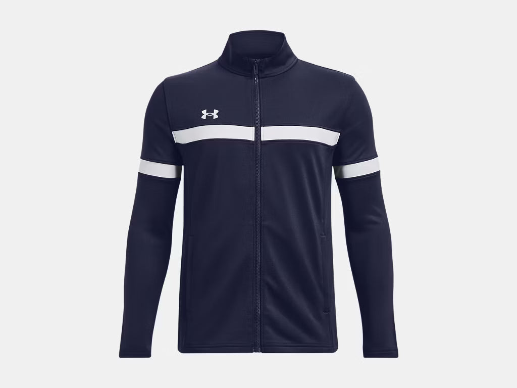 Under Armour Youth Team Knit Warm-Up Jacket - Navy Blue 1377489-410