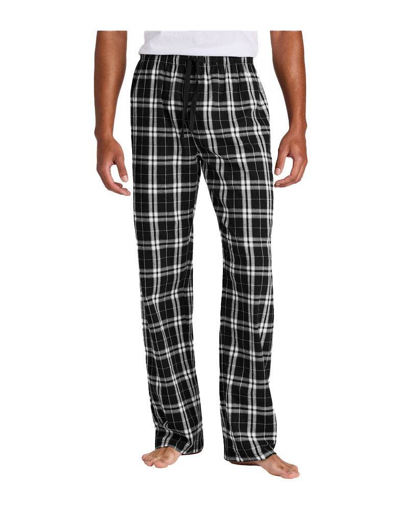 District Flannel Plaid Pant- Black