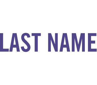 Stahls Team US 2-inch Name - Purple