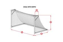 Kwik Goal Net 8FT BY 24FT BY 3FT BY 8.5FT White