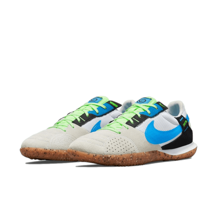 Nike Streetgato Indoor Soccer Court Shoes - White / Brown