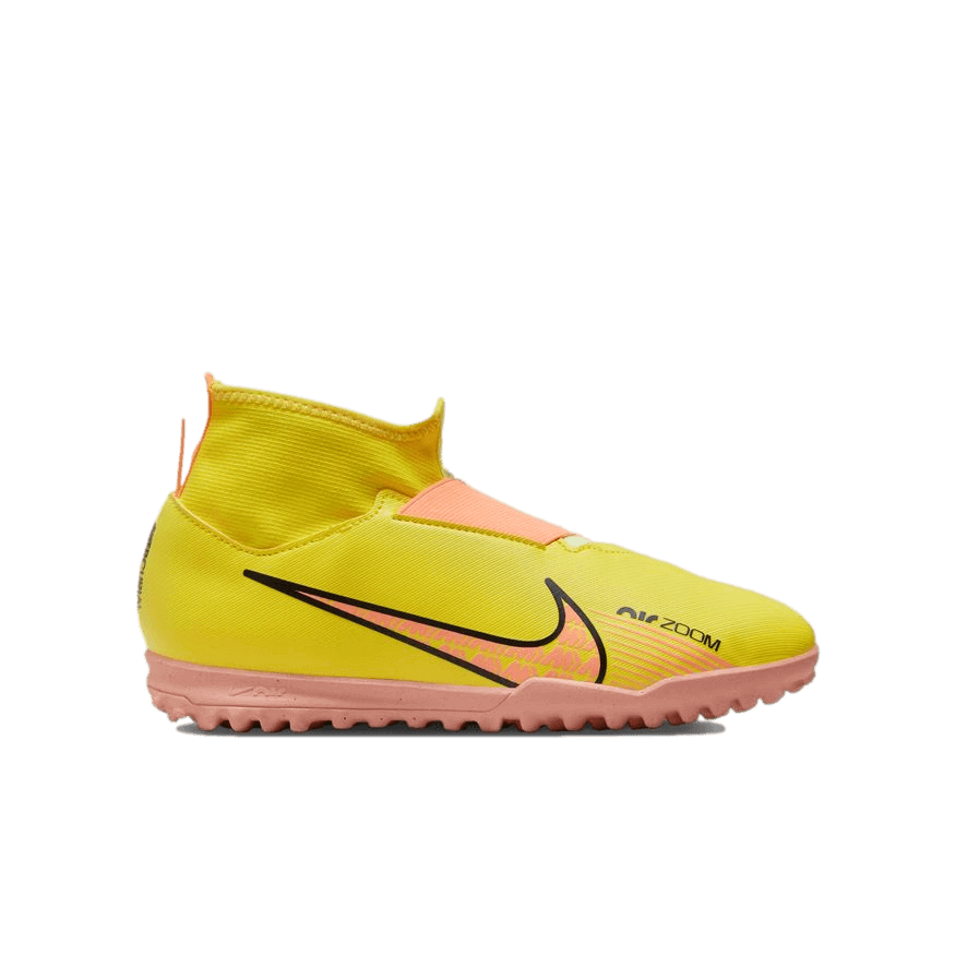 Nike Zoom Mercurial Superfly 9 Academy Youth Turf Soccer Shoes - Yellow
