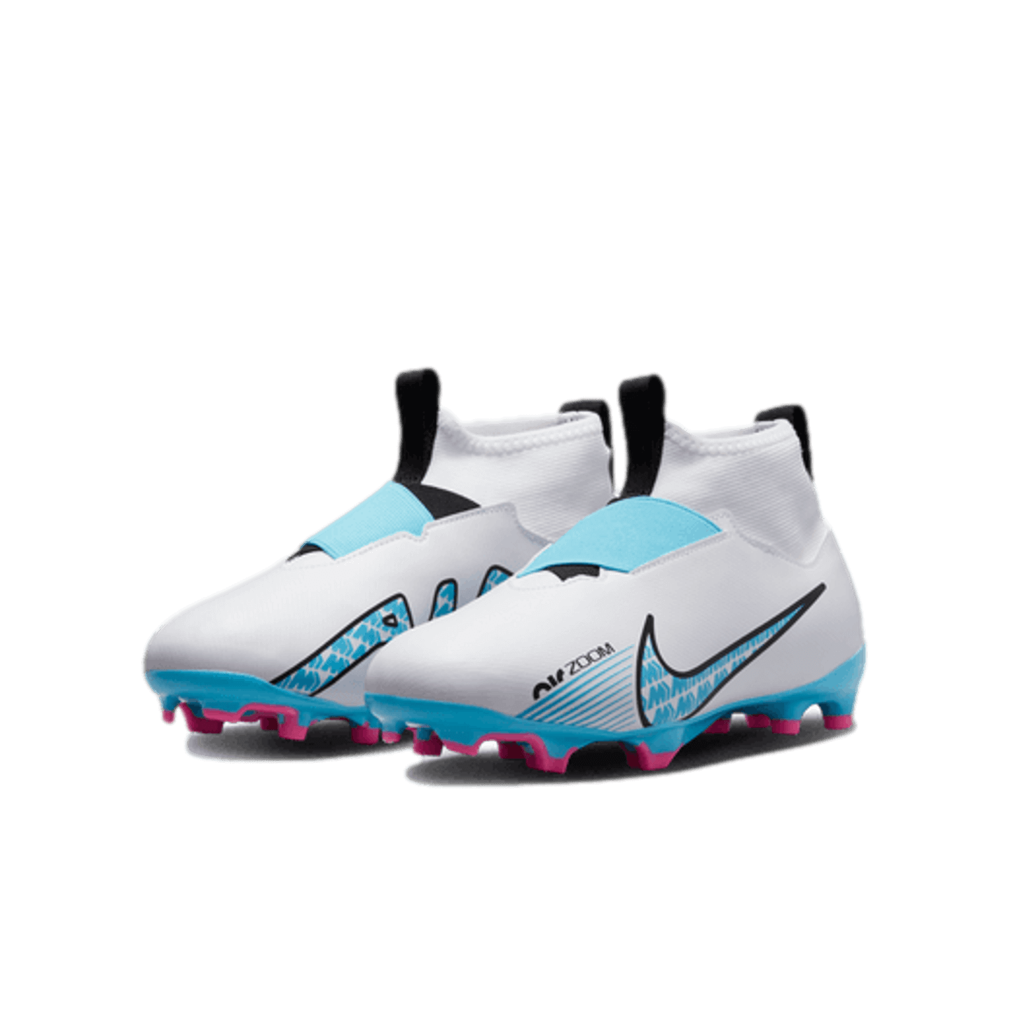 Chaussures de football pour terrain sec Nike Zoom Mercurial Superfly 9 Academy pour jeunes DJ5623 146 Bleu