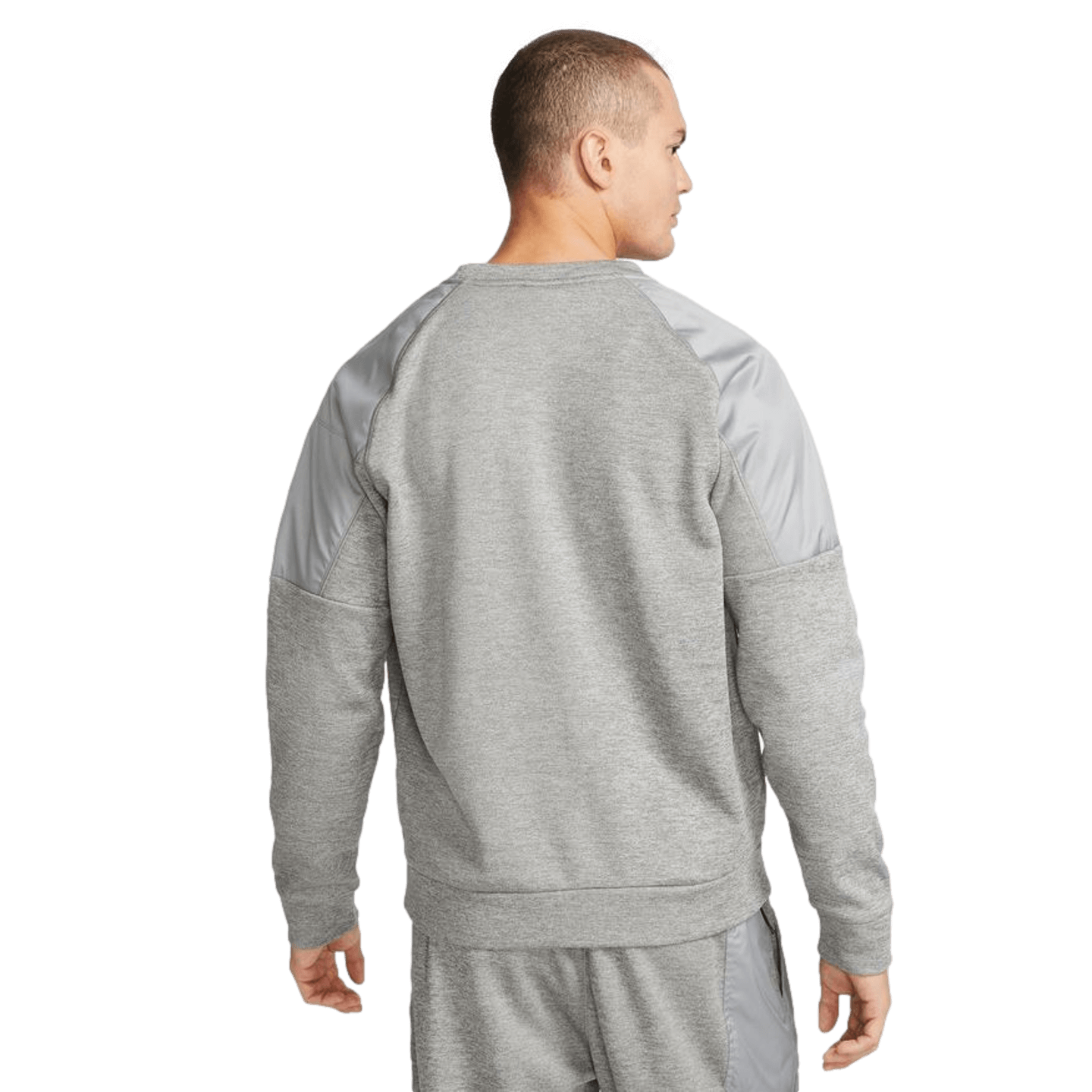 Nike Men's Therma-FIT Crew Fleece Sweatshirt - Grey