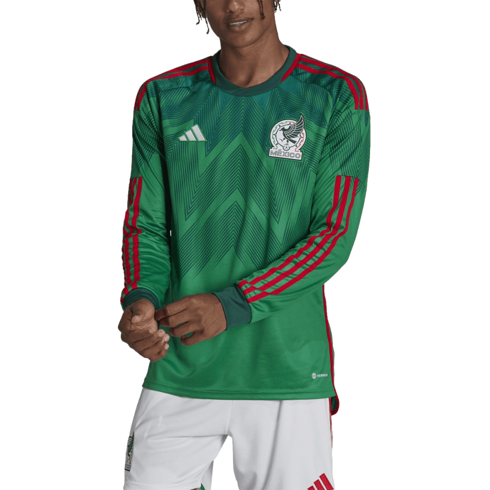 Adidas Mexico 2022 Long Sleeve Home Jersey