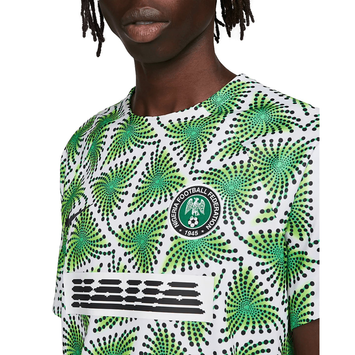 Camiseta Nike Nigeria antes del partido