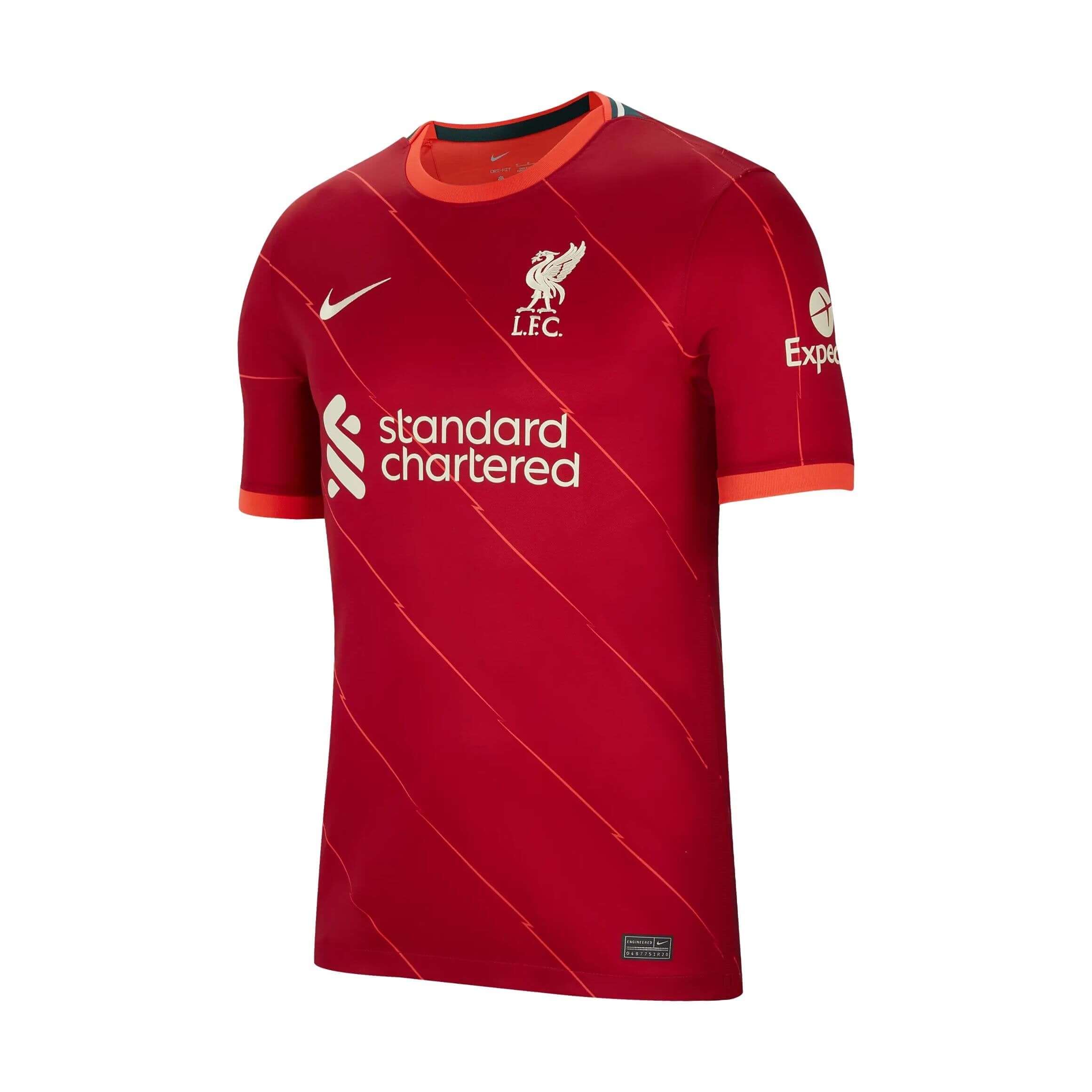 Nike+Liverpool+Home+21-22+Soccer+Jersey+Red+Black+White+Size+Mens+Small+Only  for sale online