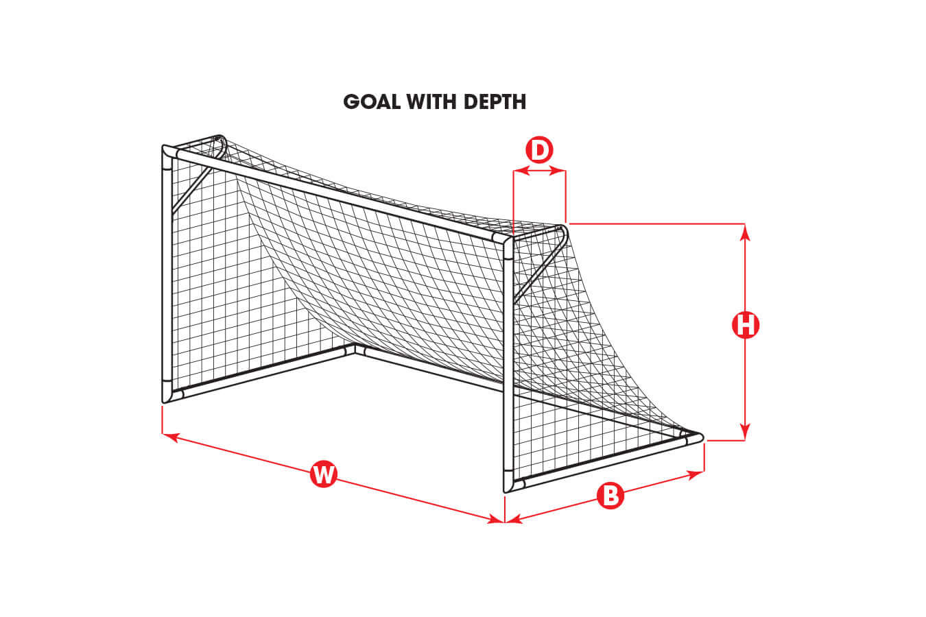 Kwik Goal Net 8FT BY 24FT BY 8.5FT